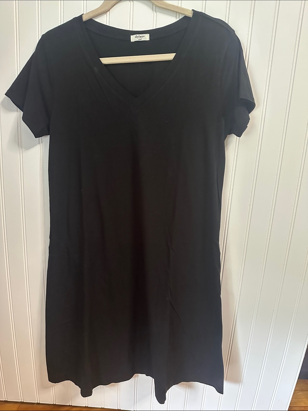dylan Black V-Neck Tunic Top